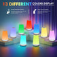 RGB LED Night Light 13 Colors Touch & Remote Control USB Rechargeable Dimmable Bedside Lamp