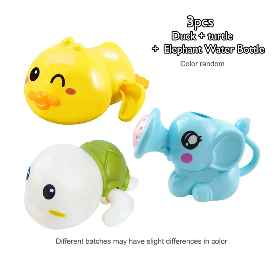 Baby Bath Toys Set – Turtle, Tortoise, Duck Swimming Pool Toy Collection