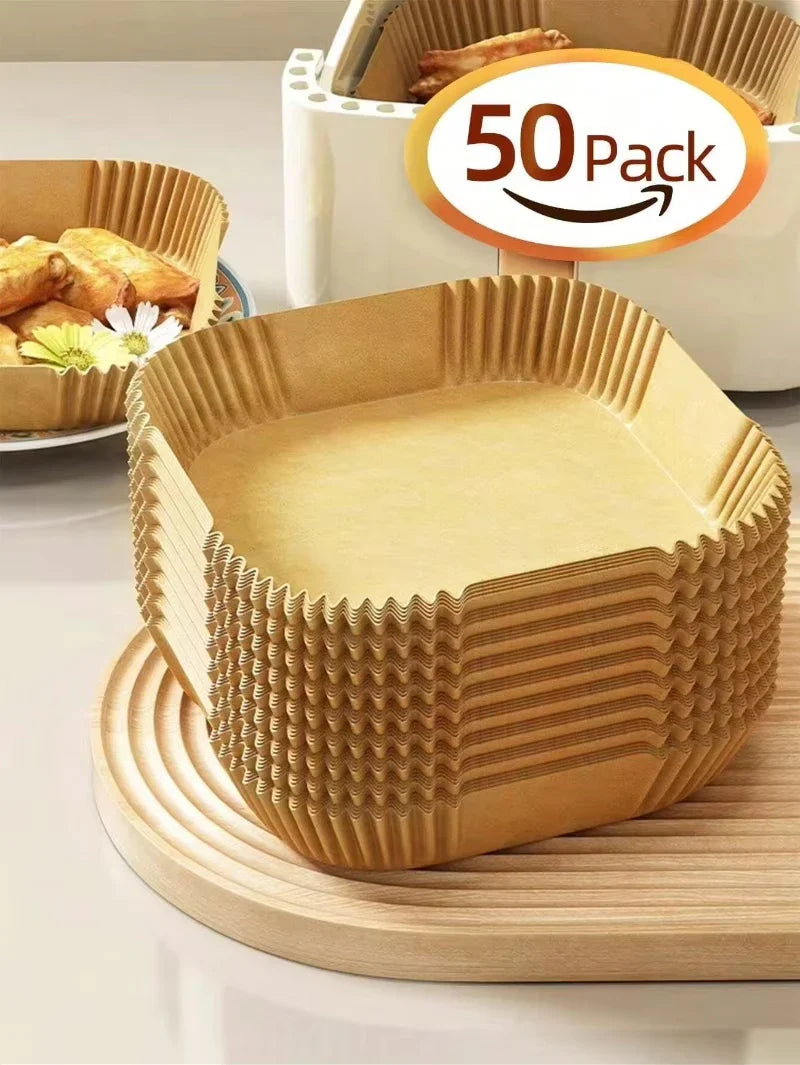 100 Pcs Non-Stick Air Fryer Paper Liners