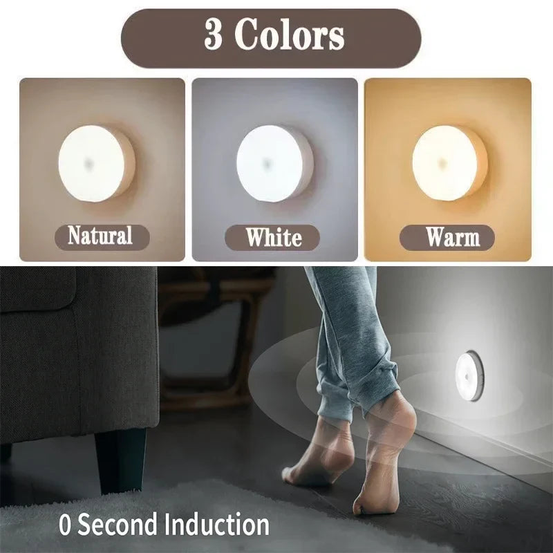 Motion Sensor LED Night Light – USB Rechargeable Wireless Closet Light