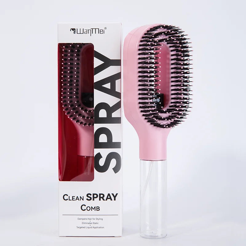 Galaxy Mist Detangle Brush™ – 2-in-1 Spray & Smooth Tool 💫 🪮