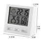 Electronic Clock Temperature Humidity Meter Weather Station for Home With Alarm LED Thermometer Thermo-Hygrometer Multifunction