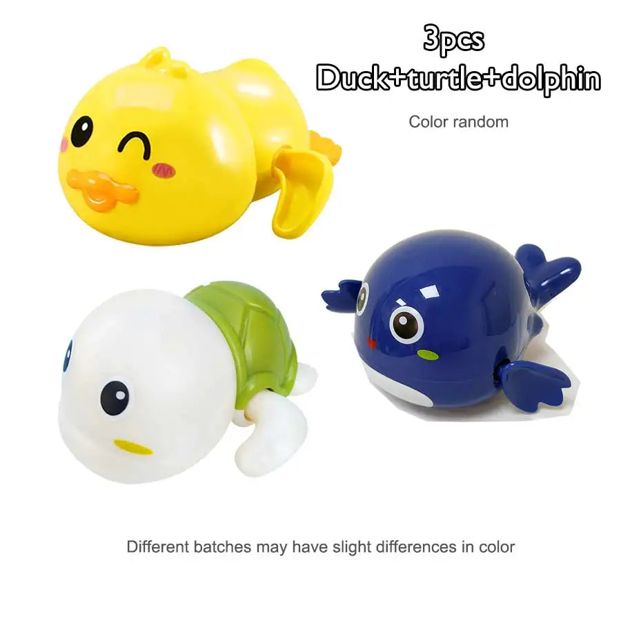 Baby Bath Toys Set – Turtle, Tortoise, Duck Swimming Pool Toy Collection
