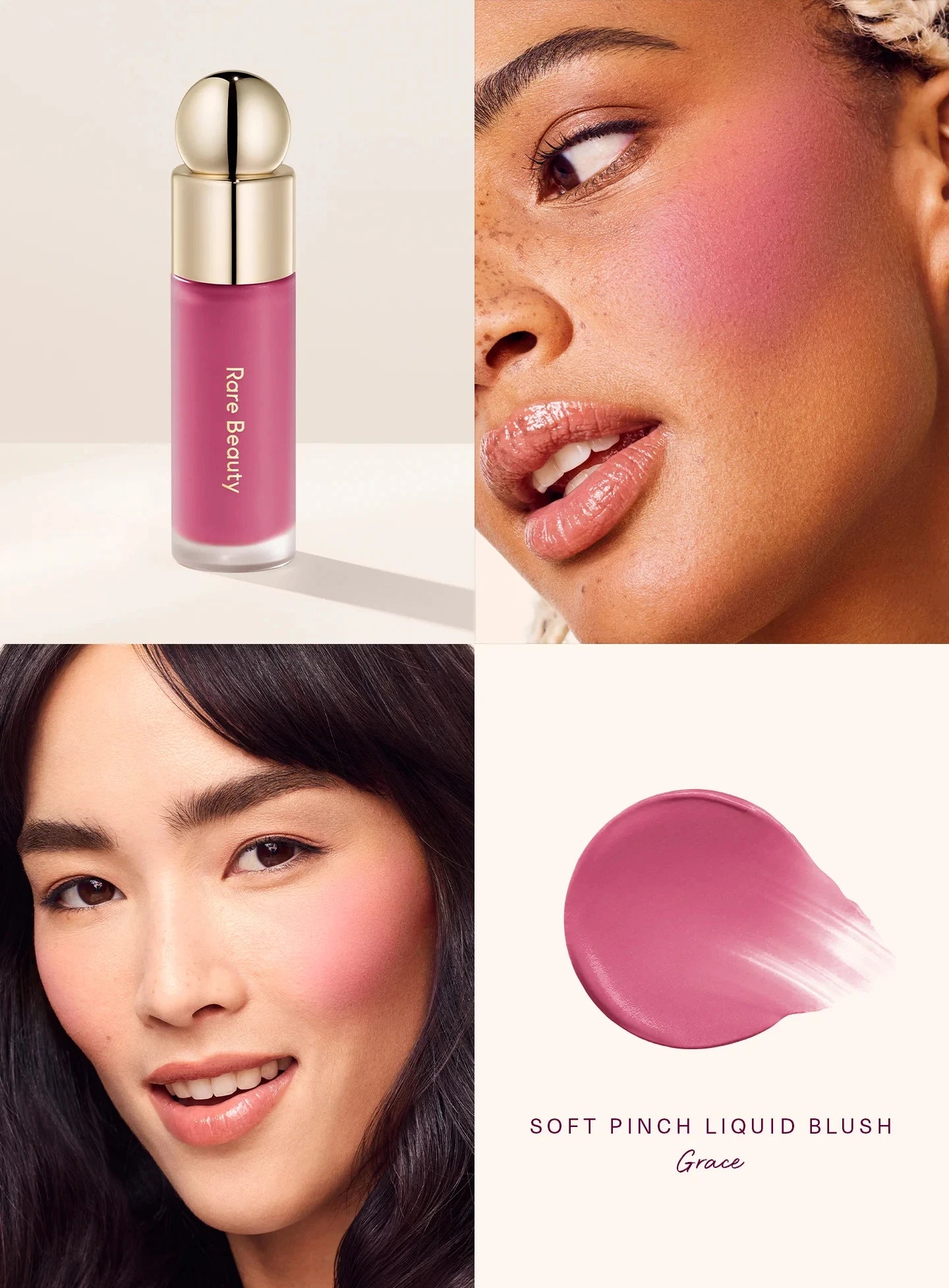 Rare Beauty Pearlescent Blush Highlighter & Lip Gloss Set,