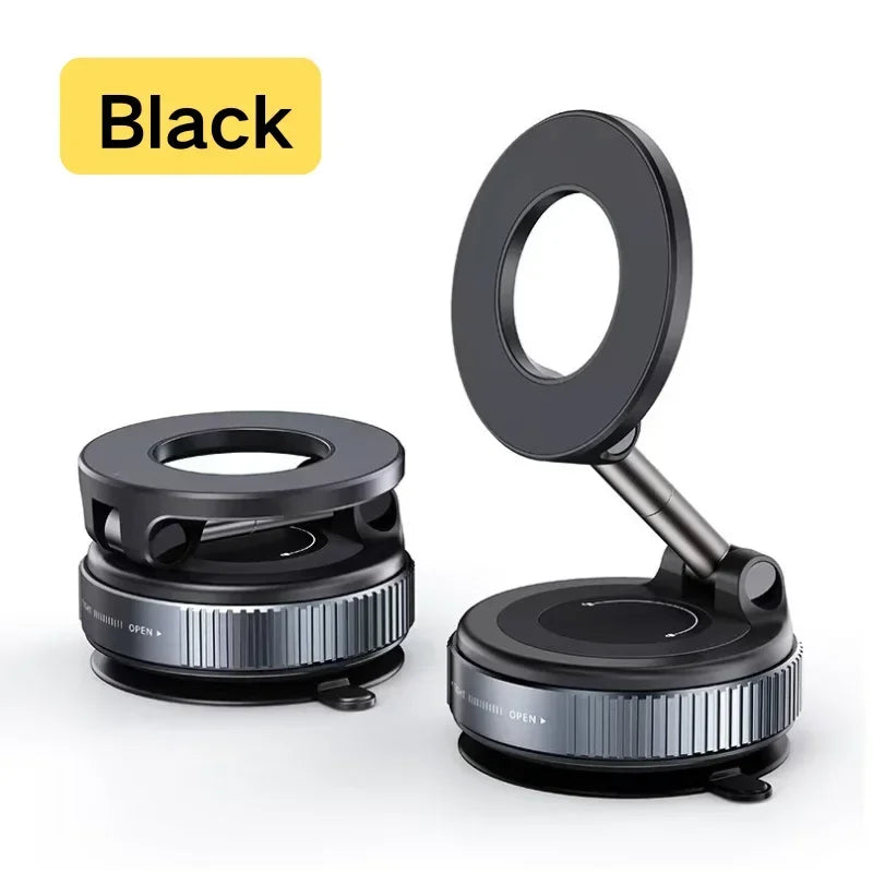 Magnetic Car Phone Holder – 360° Adjustable Vacuum Mount, Universal Fit
