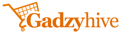 Gadzyhive logo with a shopping cart icon on a white background